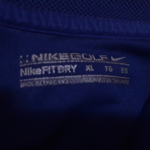 NIKE Golf XL Nike FITDRY NVY 3 button polo Shirt - Picture 2 of 5